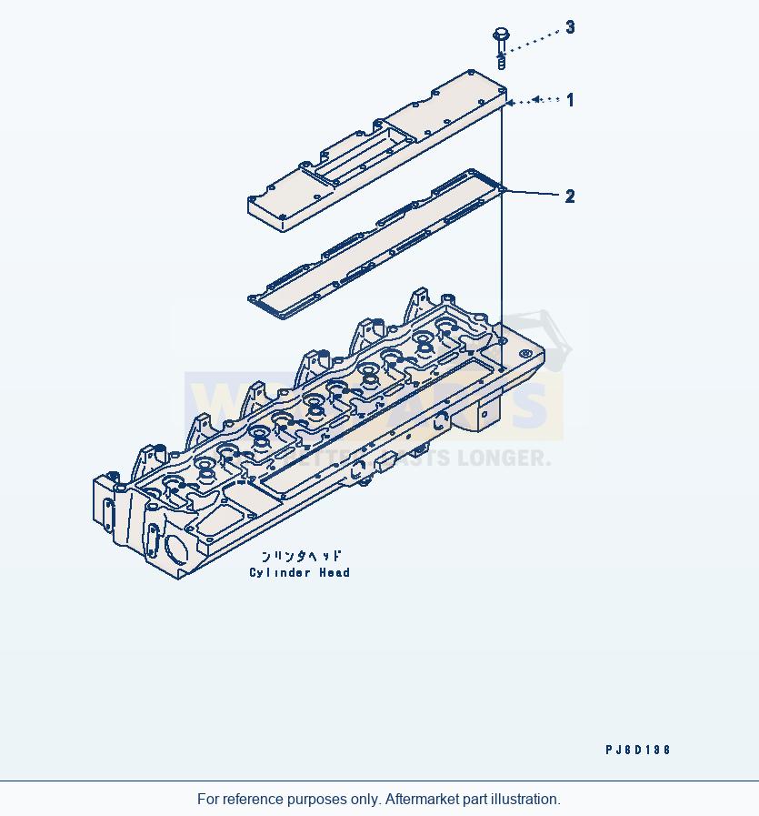 Komatsu WA380-5-TN Air Intake Cover parts diagram