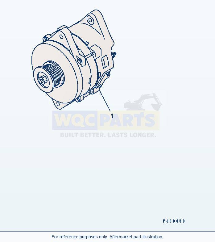 Komatsu WA380-5-TN Alternator (90A)(#26800007-) parts diagram