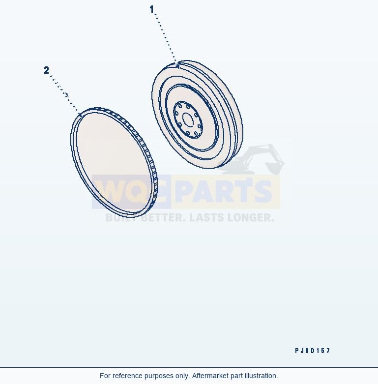 Komatsu WA380-5-TN Flywheel(#26800007-) parts diagram