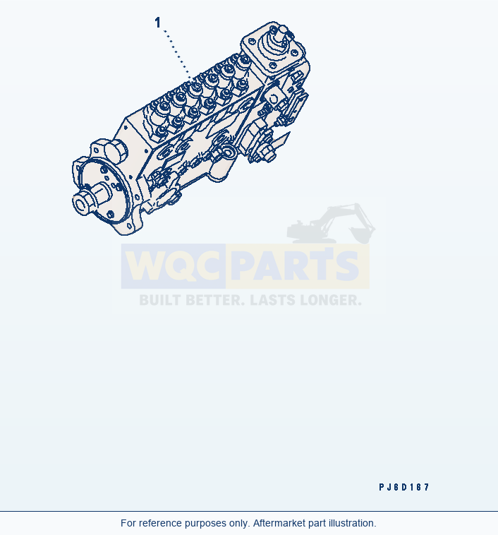 Komatsu WA380-5-TN Fuel Injection Pump(#26800007-) parts diagram