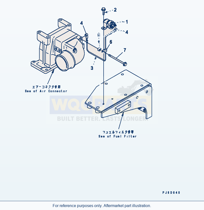 Komatsu WA380-5-TN Heater Switch(#26800007-) parts diagram