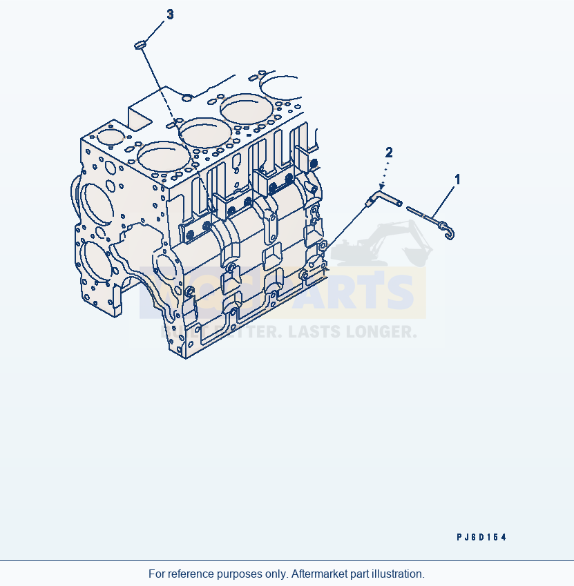 Komatsu WA380-5-TN Oil Level Gauge(#26800007-) parts diagram