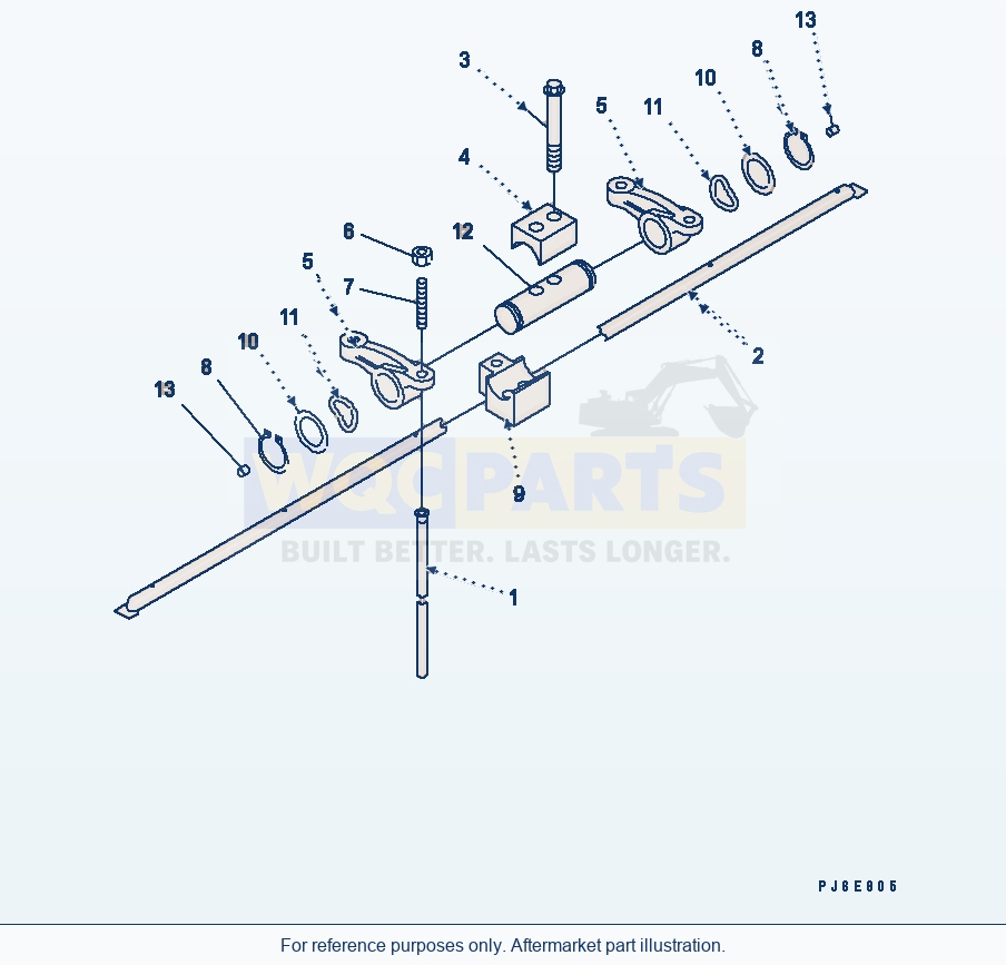 Komatsu WA380-5-TN Rocker Arm parts diagram