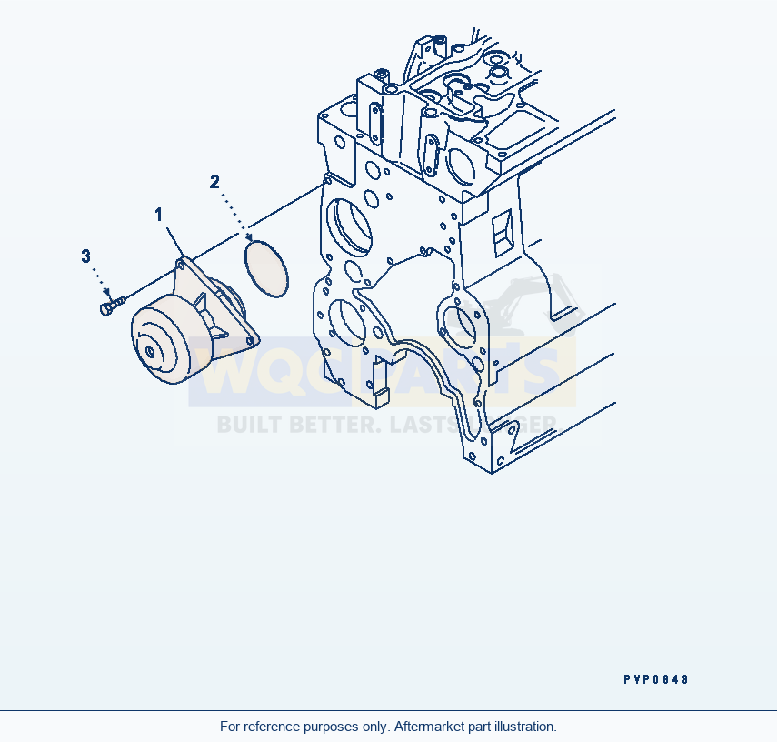 Komatsu WA380-5-TN Water Pump parts diagram