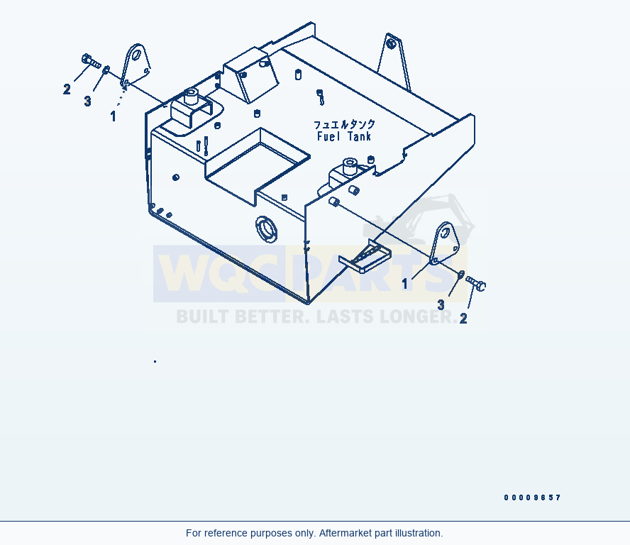 Komatsu WA380-5-TN Fuel Tank (Plate) (For Tunnel Spec.) parts diagram