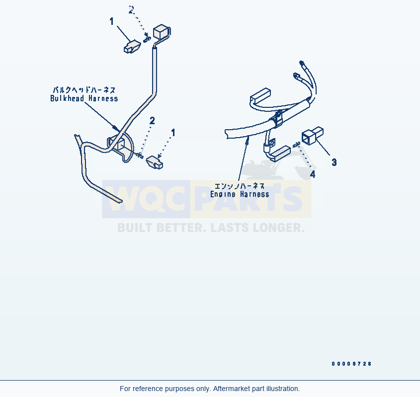 Komatsu WA380-5-TN Bulkhead (Plug) (For Tunnel Spec.) parts diagram