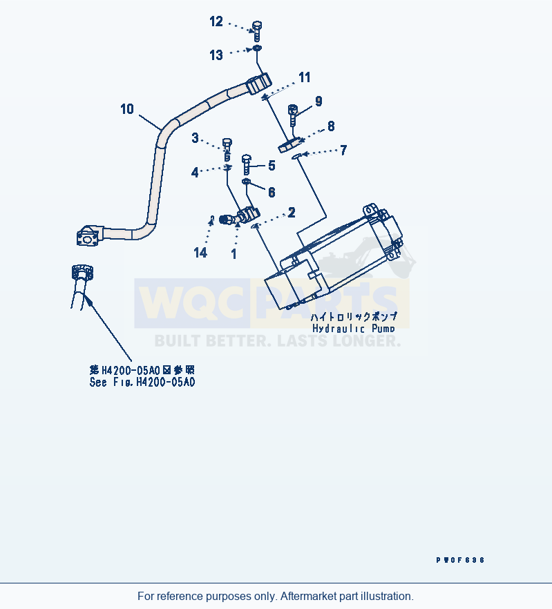 Komatsu WA380-5-TN Hydraulic Pump (Hydraulic Line) parts diagram