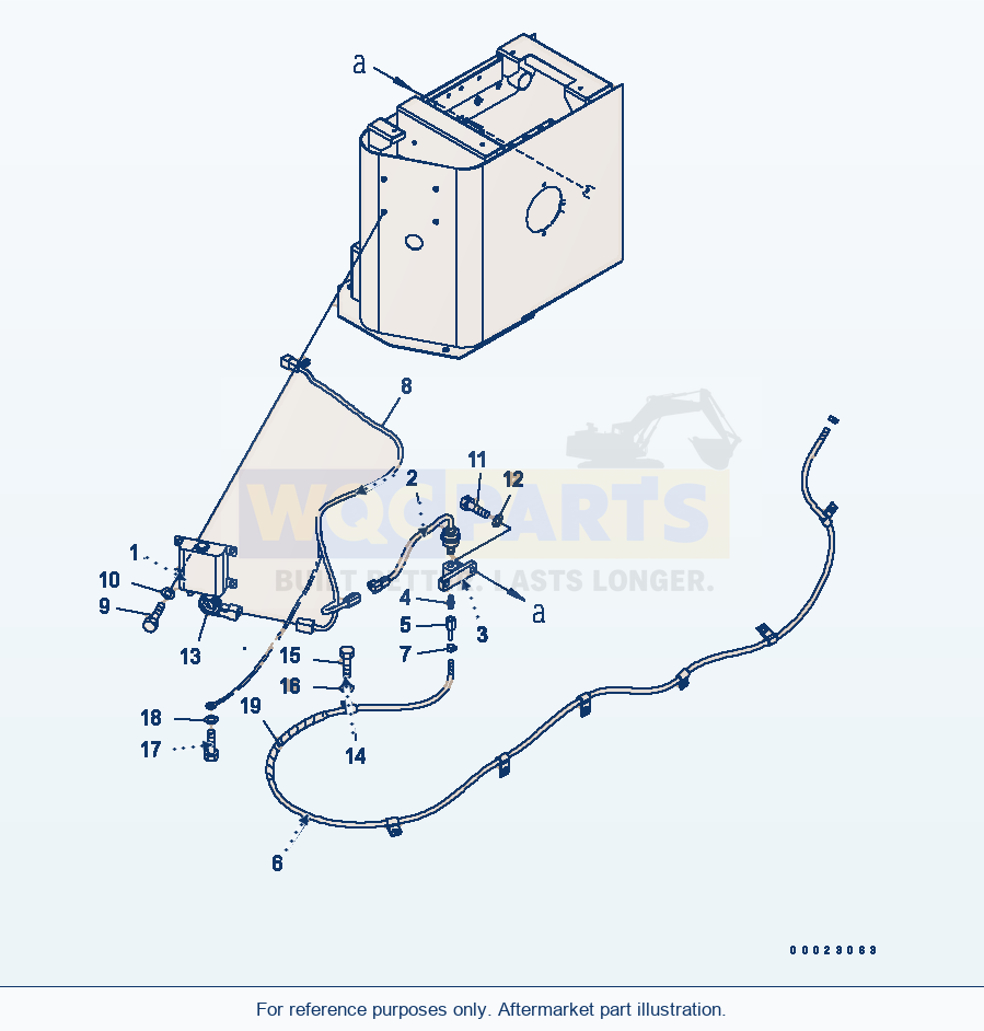 Komatsu WA380-5-TN Ceramic Muffler Gauge parts diagram