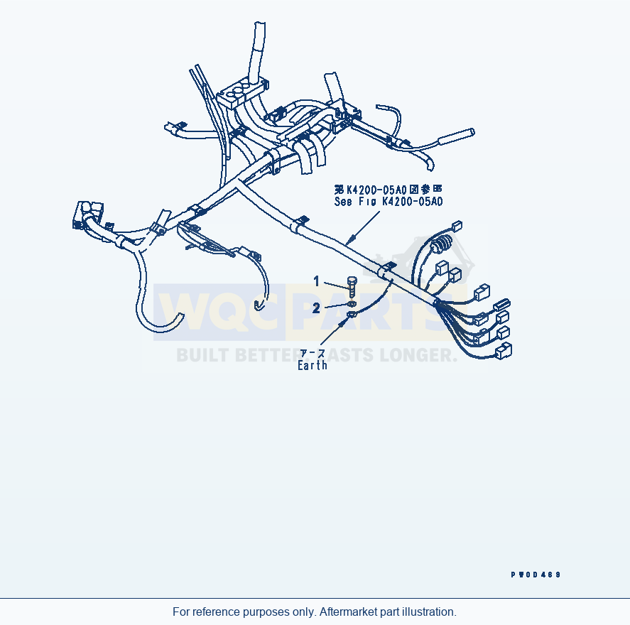 Komatsu WA380-5-TN Earth Mouting parts diagram