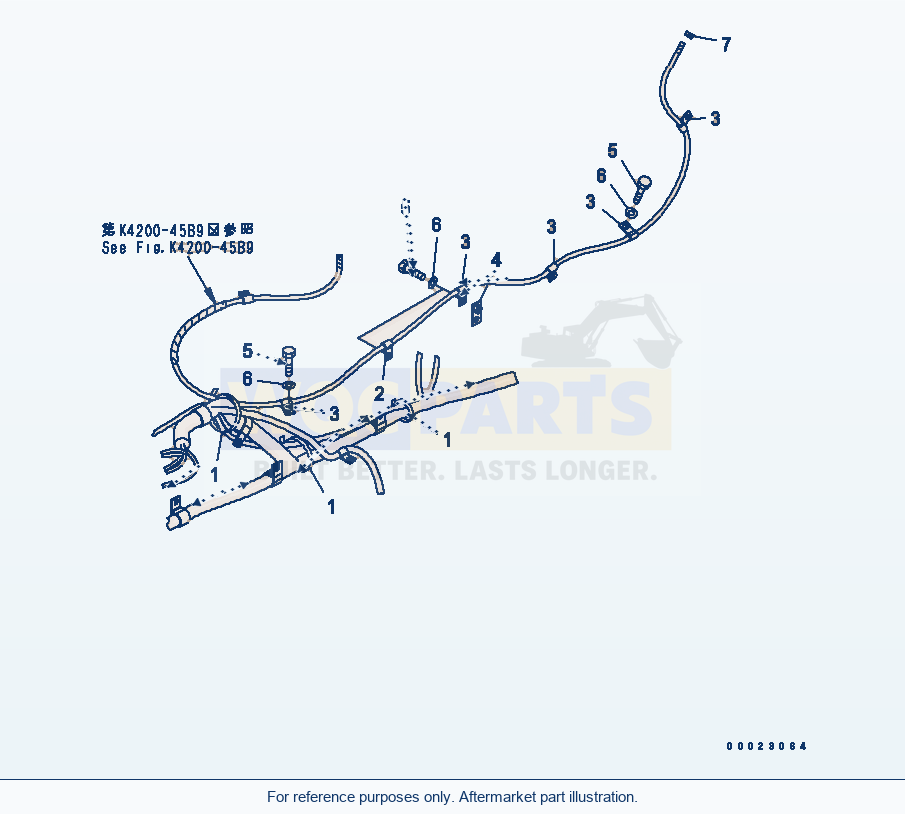 Komatsu WA380-5-TN Floor Frame (Clamp) (For Tunnel Spec.) parts diagram