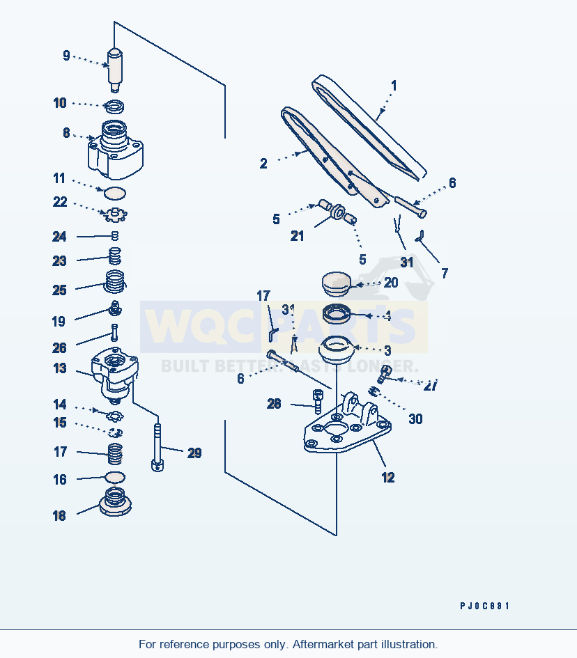 Komatsu WA380-5-TN Single Valve (Inner Parts) parts diagram
