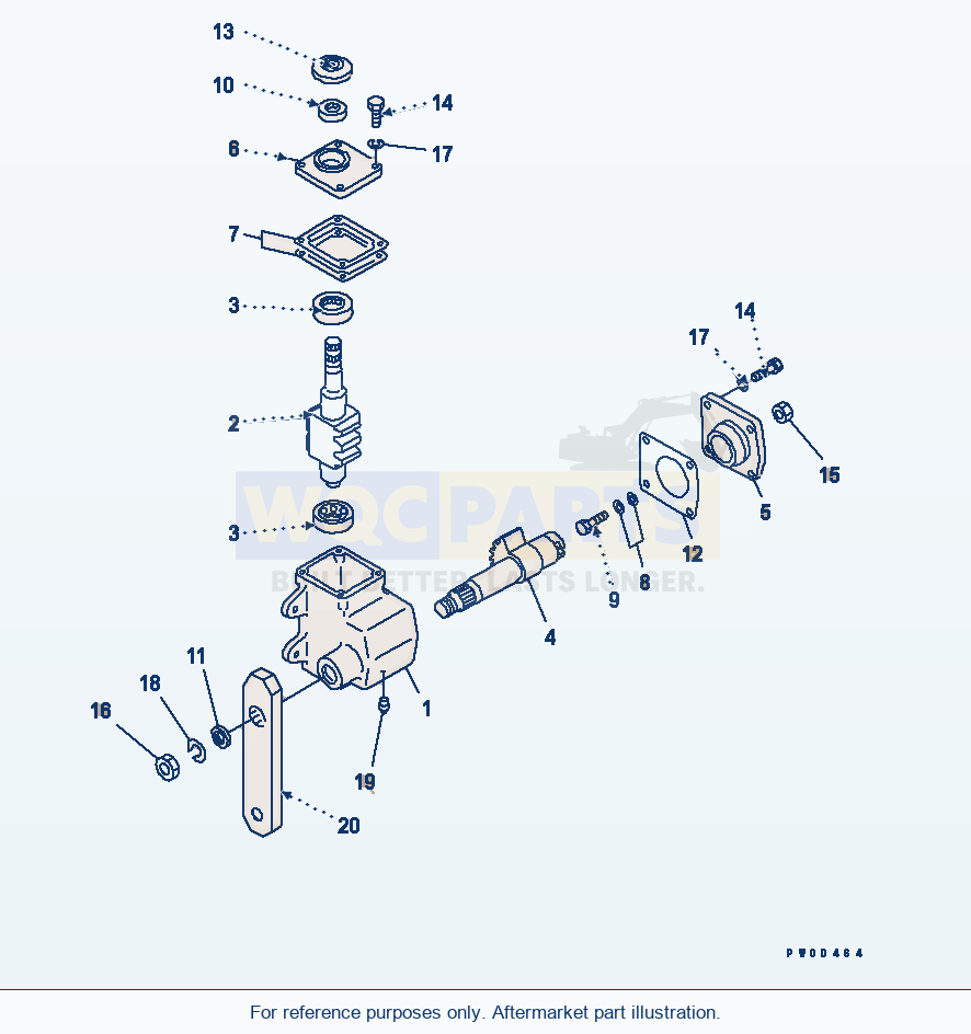 Komatsu WA380-5-TN Steering Wheel And Column (Gear) parts diagram