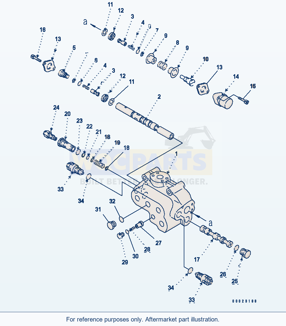 Komatsu WA380-5-TN Steering Valve (Steering Demand Valve) parts diagram