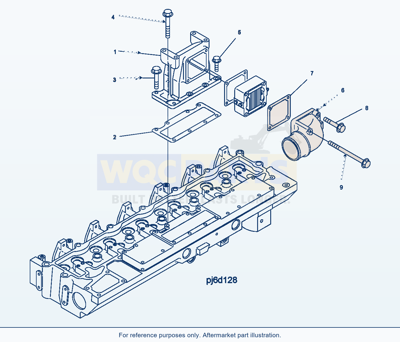 Komatsu WA380-5 Air Connector(#26800007-) Serial H50051 - UP parts diagram