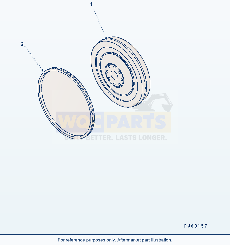 Komatsu WA380-5 Flywheel(#26800007-) Serial H50051 - UP parts diagram