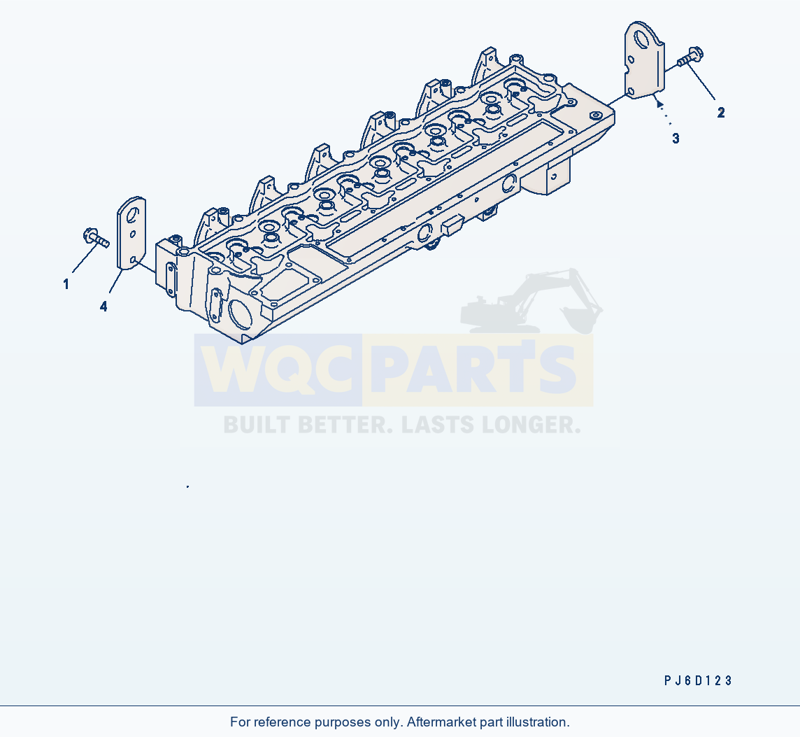 Komatsu WA380-5 Hanger(#26800007-) Serial H50051 - UP parts diagram