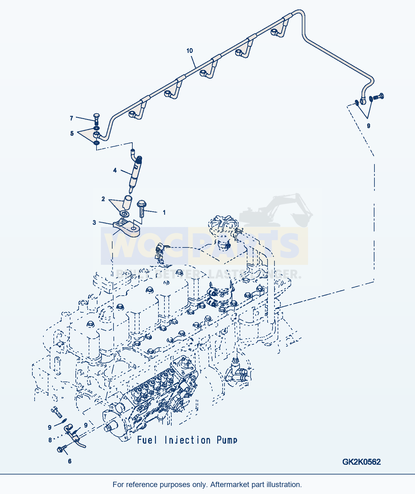 Komatsu WA380-5 Injection System (#26800007-) parts diagram