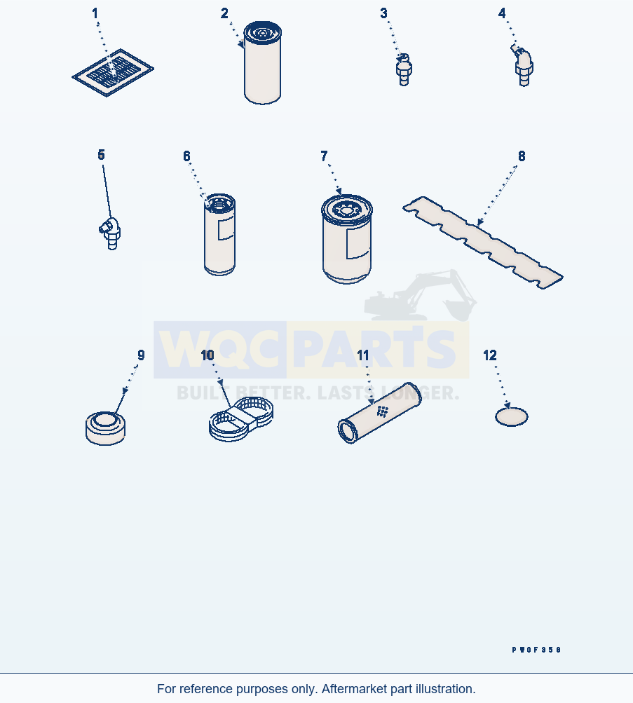 Komatsu WA380-5 Spare parts diagram