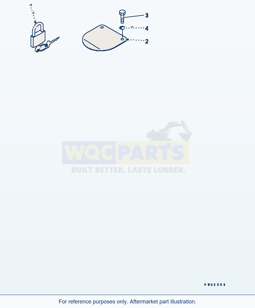 Komatsu WA380-5 Tool (For Anti Vandalism Protection) parts diagram