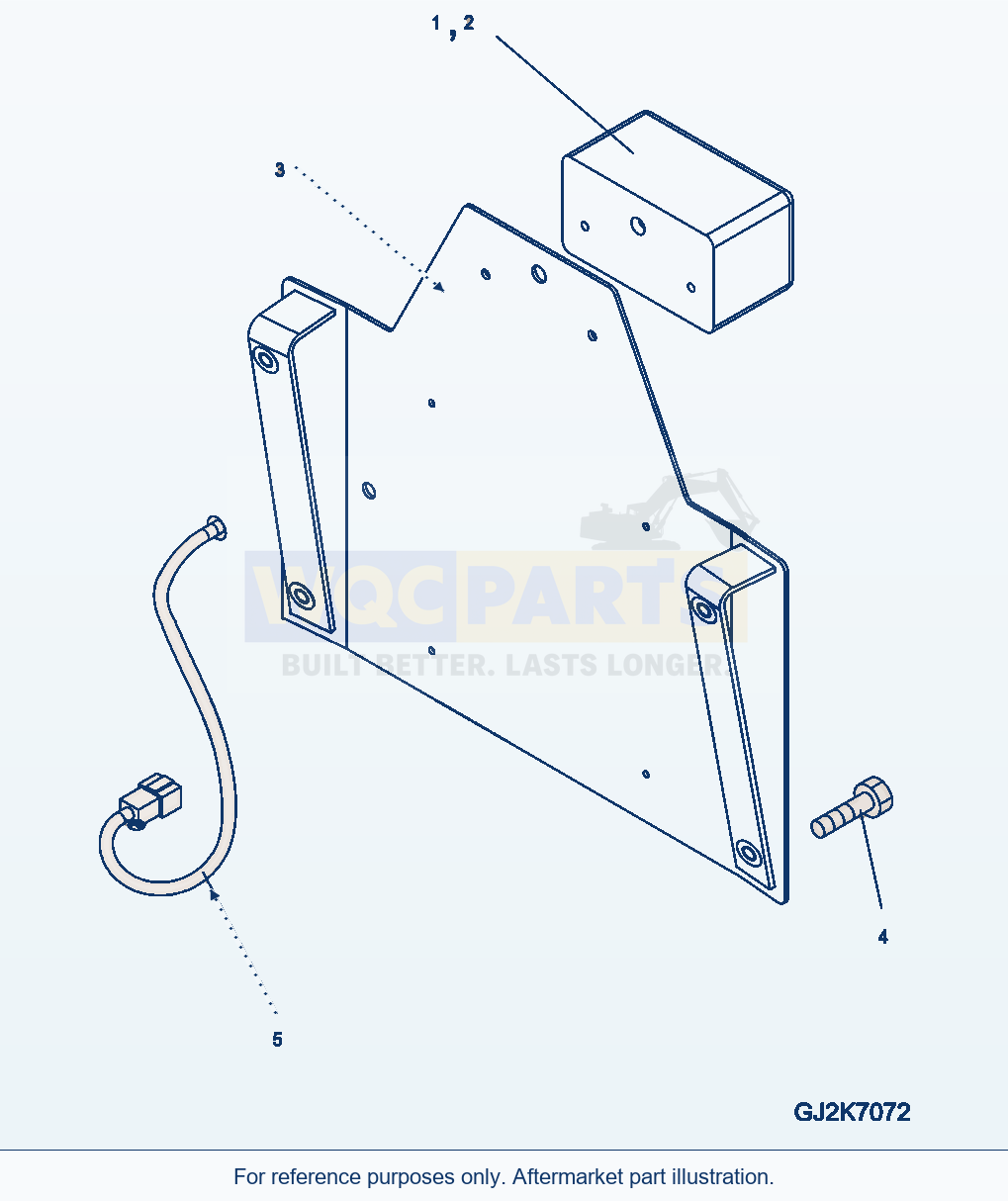 Komatsu WA380-5 Number Plate (Road Traffic Regulation Italy) parts diagram