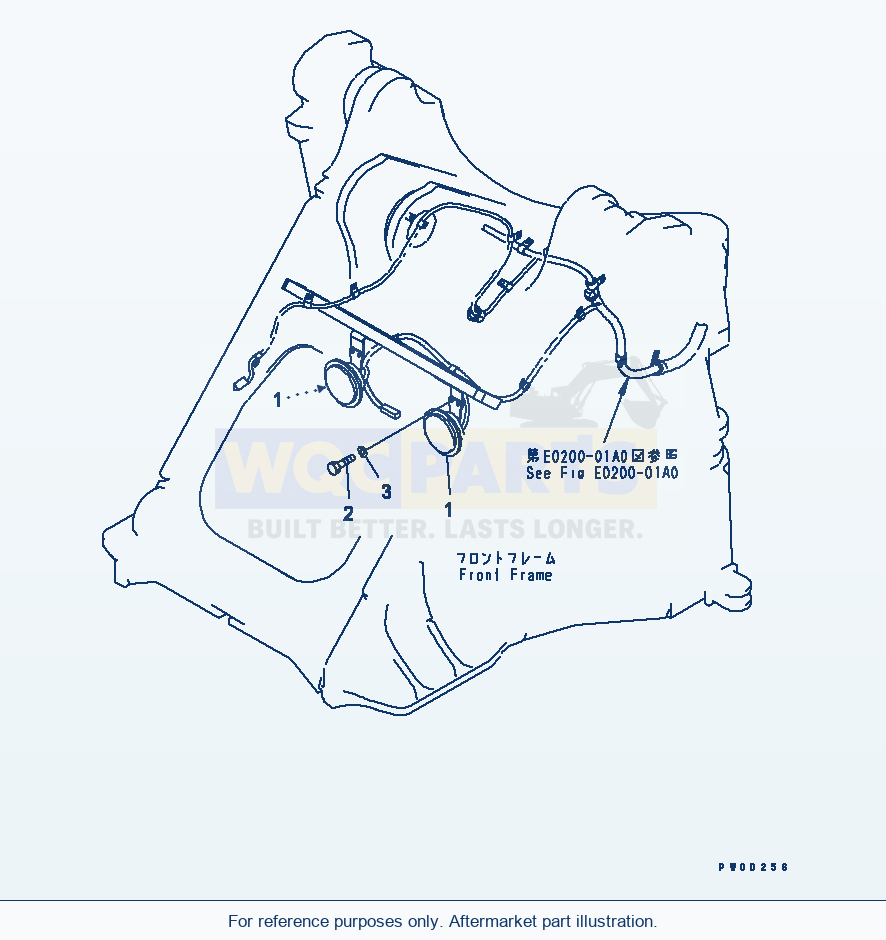 Komatsu WA380-5 Horn (For Except Japan) parts diagram