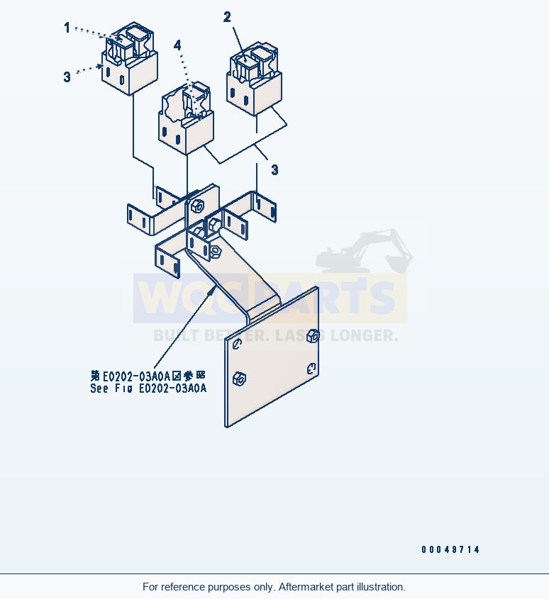 Komatsu WA380-5 Wiring Harness (Slow Blow Fuse)(#61101-) parts diagram