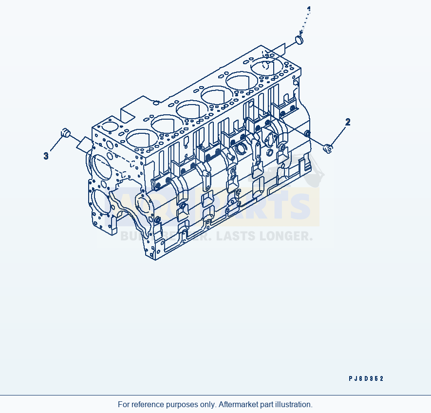 Komatsu WA380-5 Cabin Heater Plug parts diagram