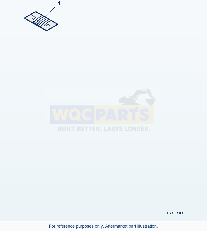 Komatsu WA380-5 Caution Plate (English)(#26806204-) parts diagram