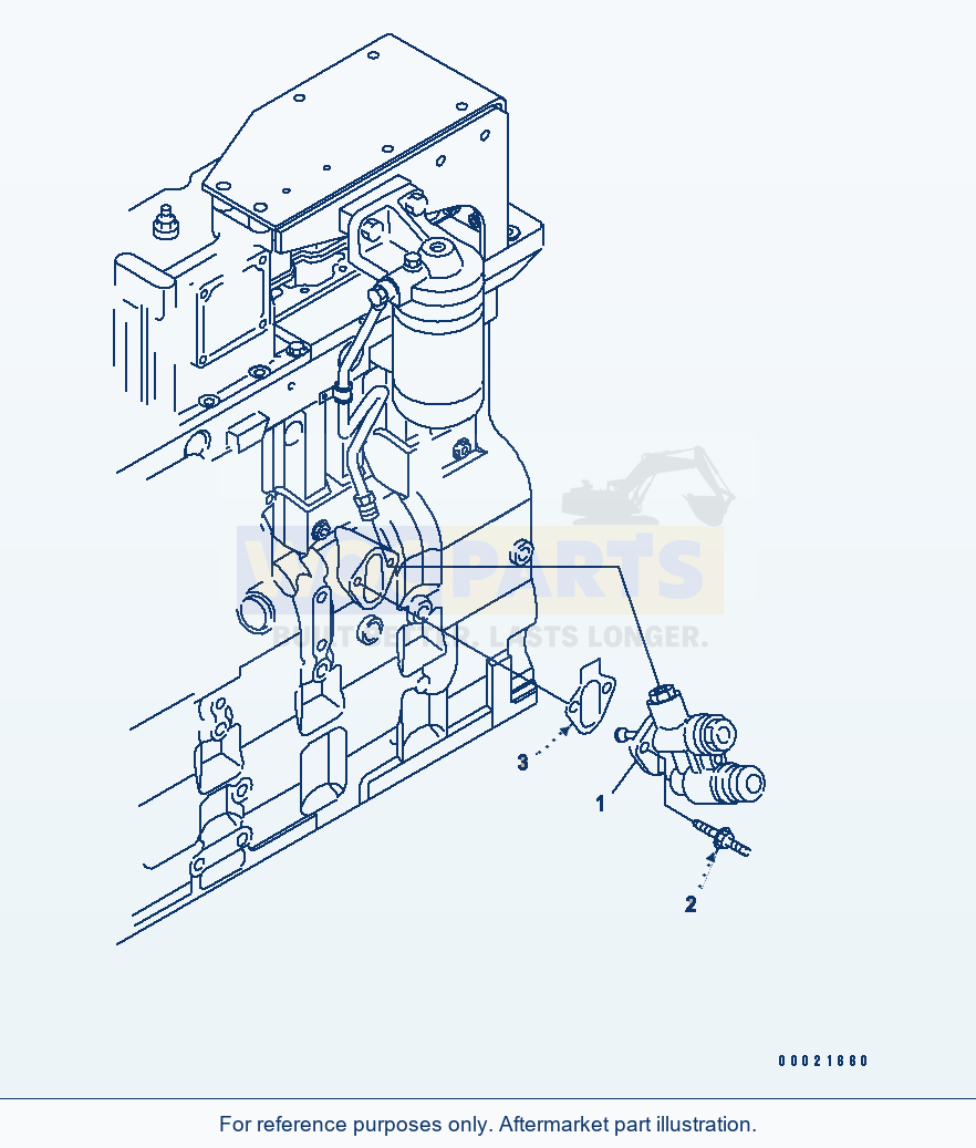 Komatsu WA380-5 Fuel Transfer Pump(#26802071-26802857) parts diagram