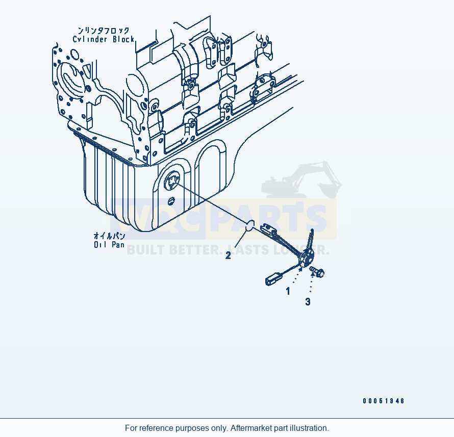 Komatsu WA380-5 Oil Level Sensor(#26806395-) parts diagram