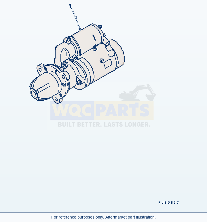 Komatsu WA380-5 Starting Motor (11Kw)(#26800719-) parts diagram