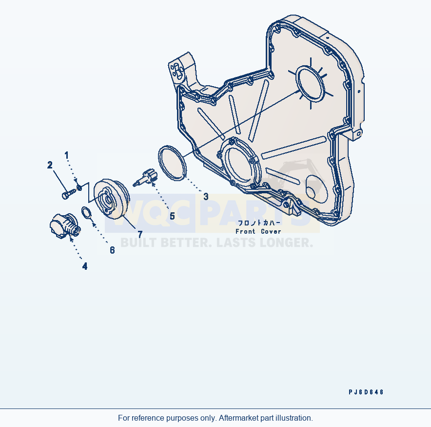 Komatsu WA380-5 Tachometer Adapter(#26800007-) parts diagram