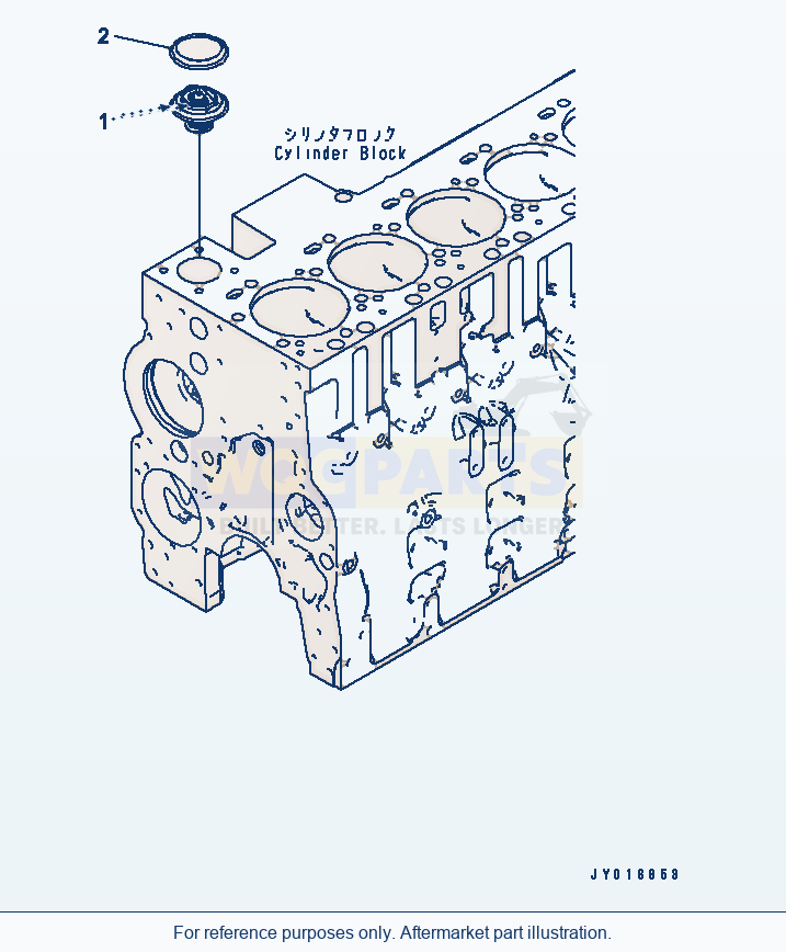Komatsu WA380-5 Thermostat(#26833658-) parts diagram