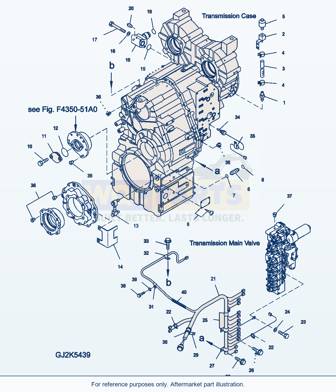 Komatsu WA380-5 Transmission (Accessory) Serial H50051 - UP parts diagram