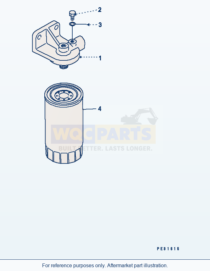 Komatsu WA380-5 Pre-Fuel Filter parts diagram