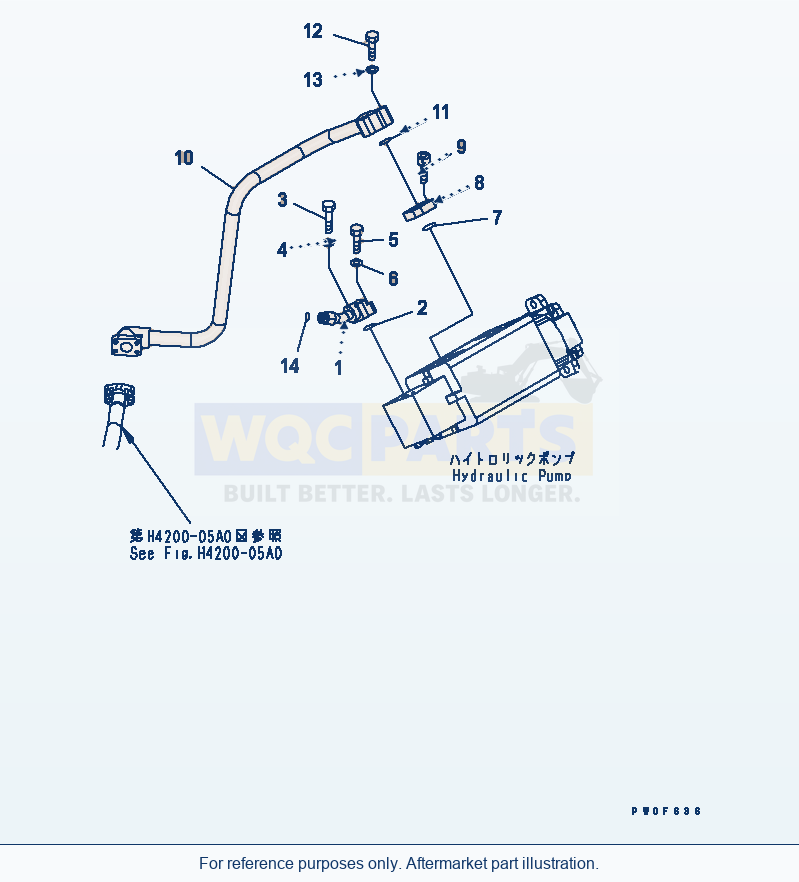 Komatsu WA380-5 Hydraulic Pump (Hydraulic Line) Serial 60001-UP parts diagram