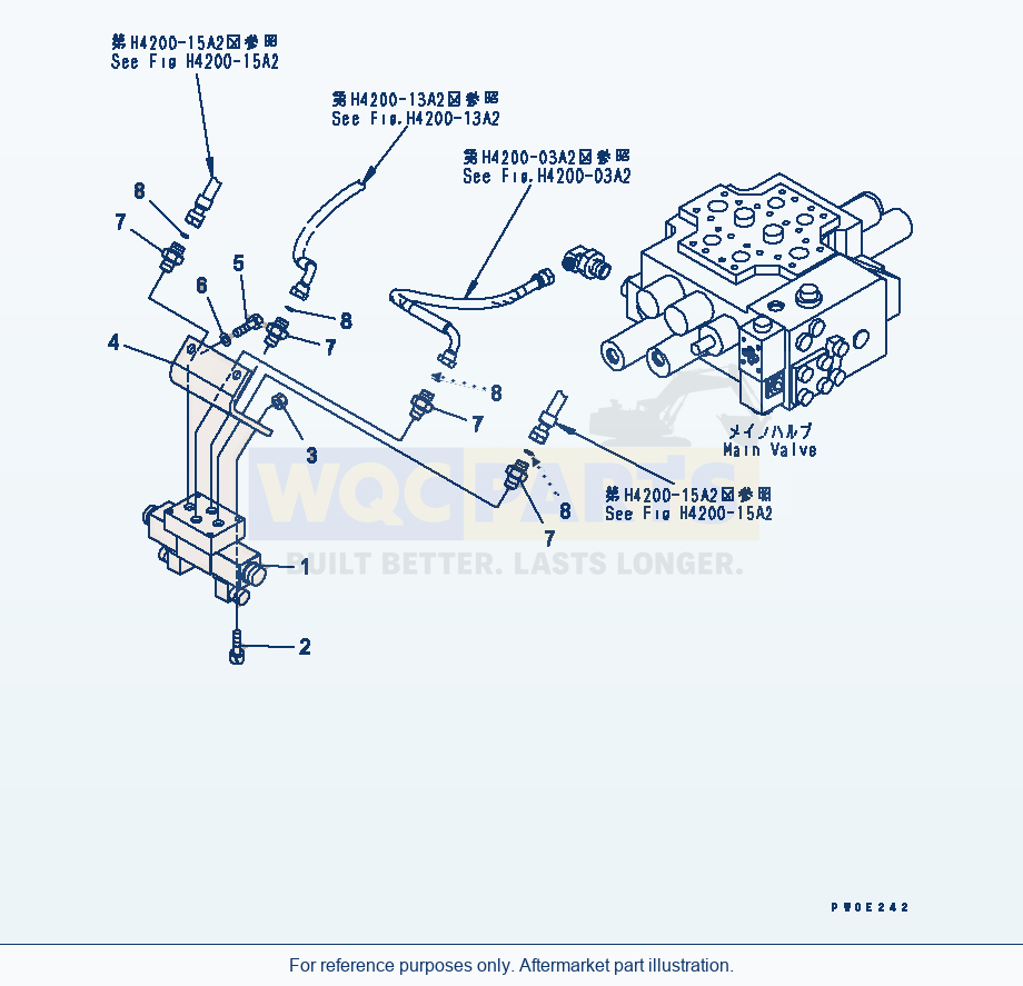 Komatsu WA380-5 Solenoid Valve (For Additonal 2-Spool Valve) parts diagram