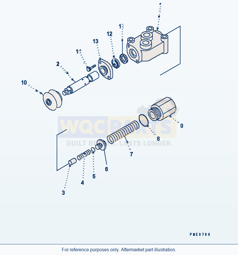 Komatsu WA380-5 Stop Valve (Inner Parts) Serial 60001-UP parts diagram