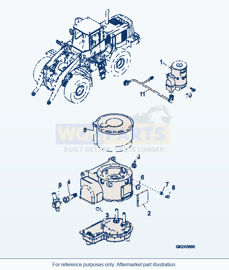 Komatsu WA380-5 Central Lubrication (Pump) parts diagram