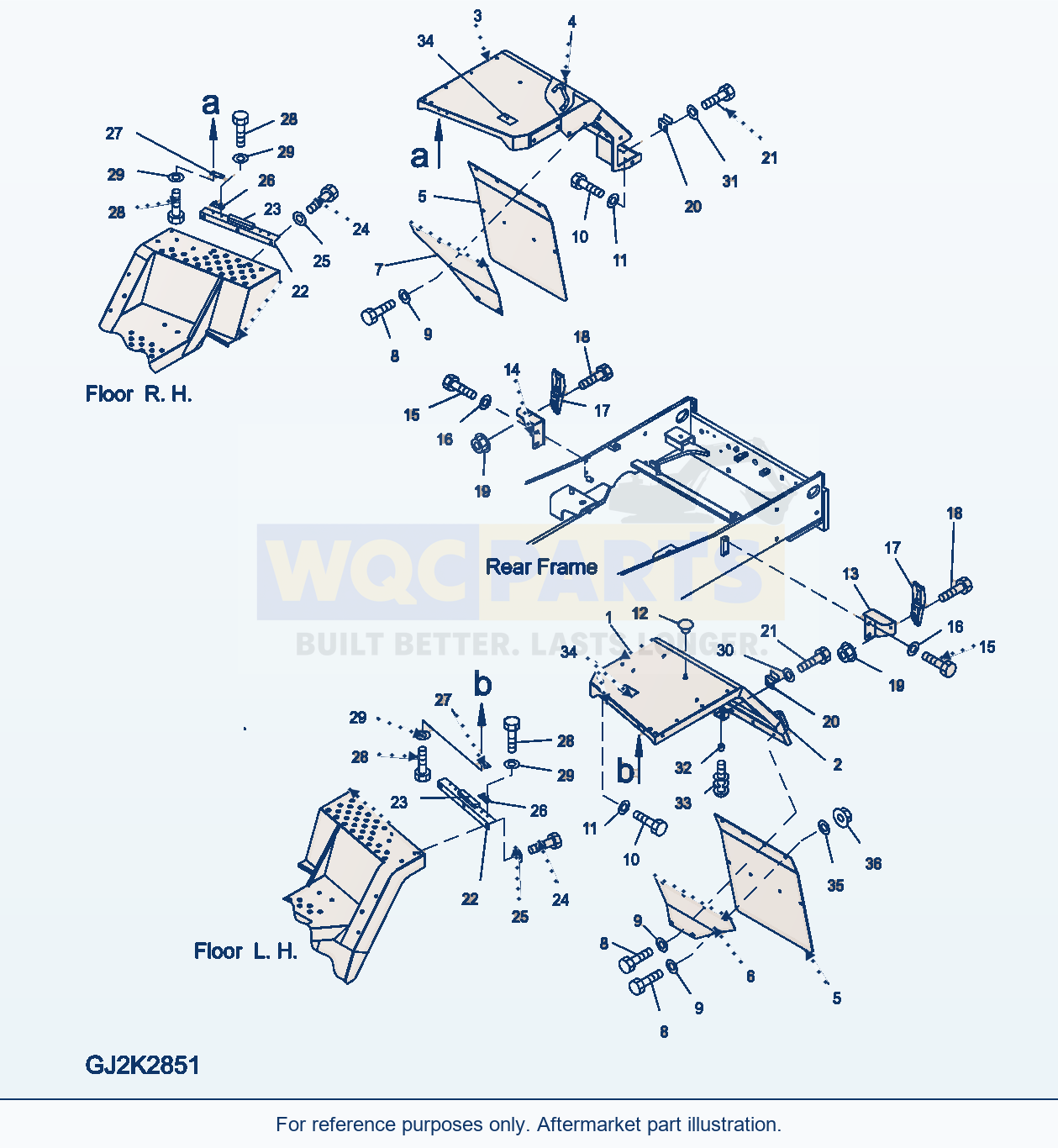 Komatsu WA380-5 Rear Fender Serial H50051 - UP parts diagram