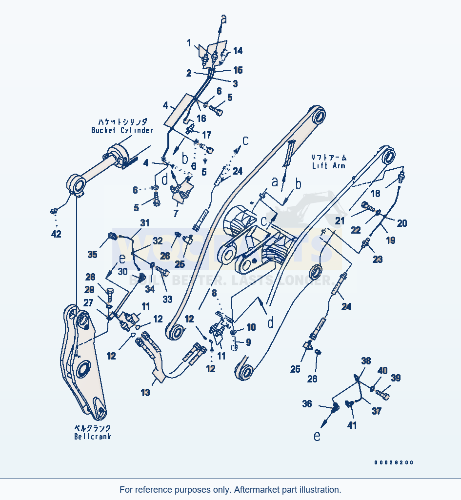 Komatsu WA380-5 Remote Grease (Load) (For Remote Grease) parts diagram