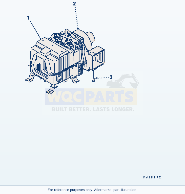 Komatsu WA380-5 Air Conditioner Unit (Inner Parts) parts diagram