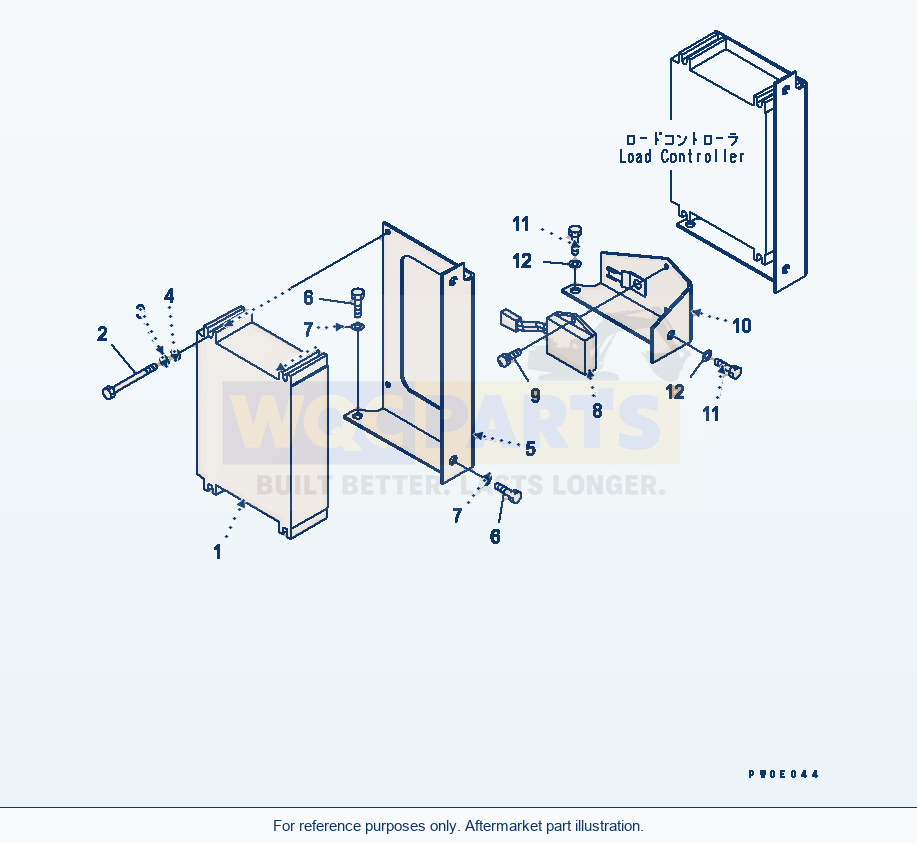Komatsu WA380-5 Floor Frame (Controller) Serial 60001-UP parts diagram