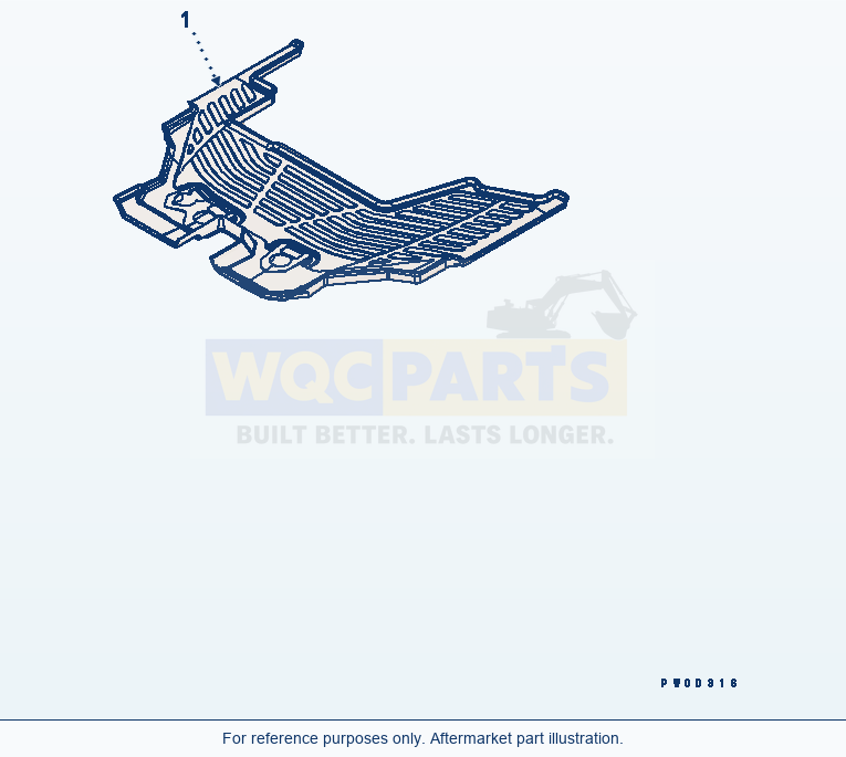Komatsu WA380-5 Floor Mat Serial 60001-UP (OVERSEAS VERSION) parts diagram
