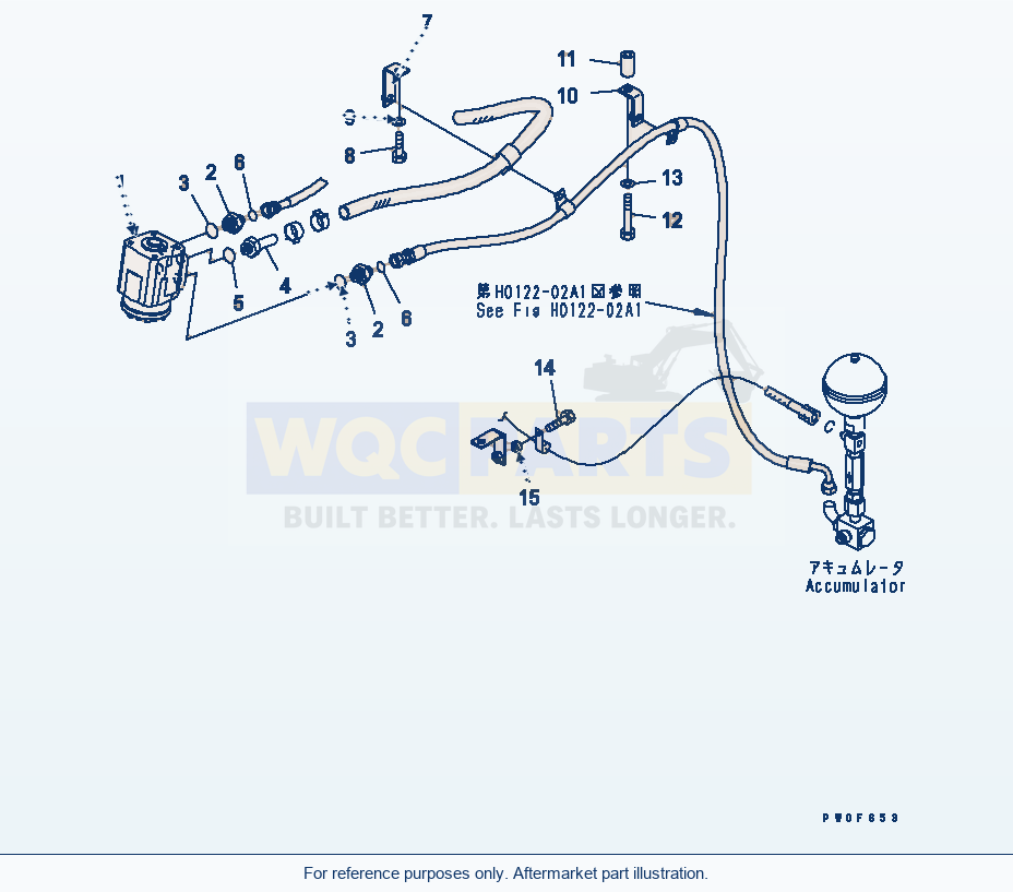 Komatsu WA380-5 Orbitrol Valve parts diagram