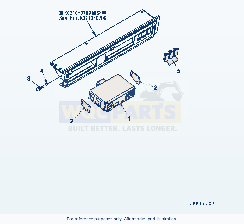 Komatsu WA380-5 Rops Cab (Am/Fm Radio And Cap) parts diagram