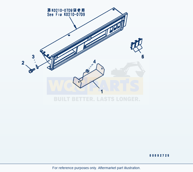 Komatsu WA380-5 Rops Cab (Cover And Cap) (Without Radio) parts diagram