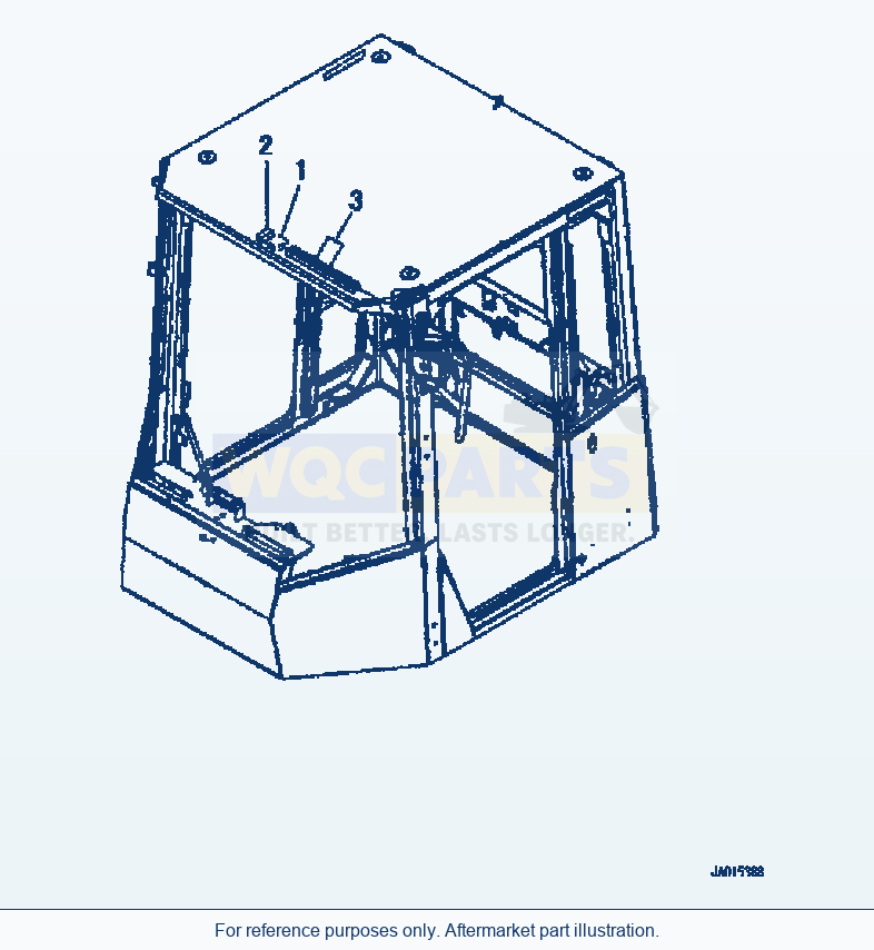 Komatsu WA380-5 Rops Cab (Gps Antenna) (Komtrax Gprs)(#81612-) parts diagram