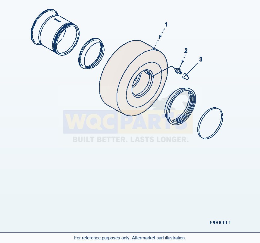 Komatsu WA380-5 Tire (20.5-25-16Pr-L2, With Tube Tire) parts diagram