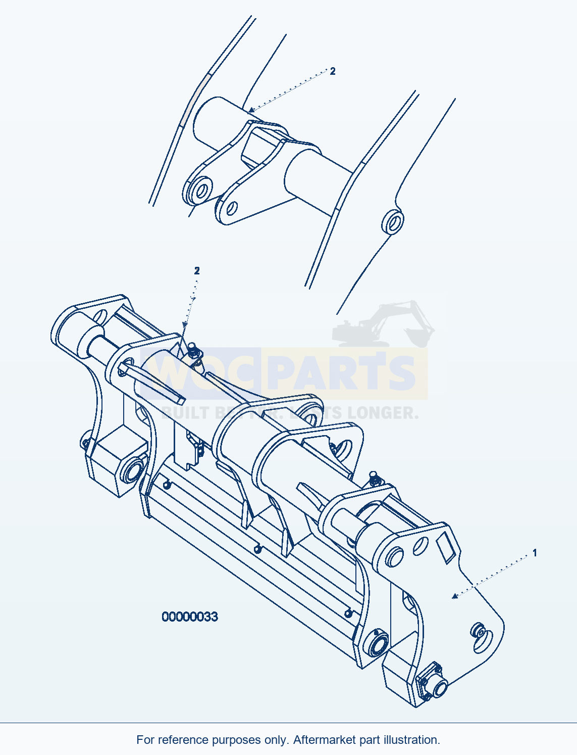 Komatsu WA380-5 Quick Coupler parts diagram